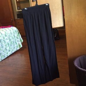 Wide legged linen pants